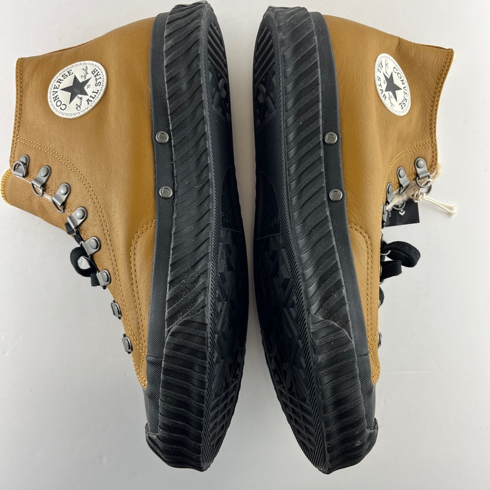 Converse Chuck 70 Bosey Hi Sneaker 168161C Wheat Leather Lined Mountain Custom - Picture 8 of 15